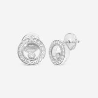 Chopard Happy Diamonds Icons 18K White Gold Diamond Stud Earrings 83A017 - 1201 - THE SOLIST - Chopard