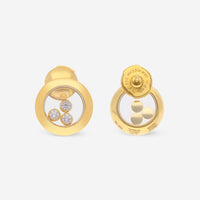 Chopard Happy Diamonds Icons 18K Yellow Gold Diamond Stud Earrings 83A018 - 0001 - THE SOLIST - Chopard