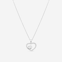 Chopard Happy Hearts 18K White Gold Diamond Pendant Necklace 797482 - 1002 - THE SOLIST - Chopard