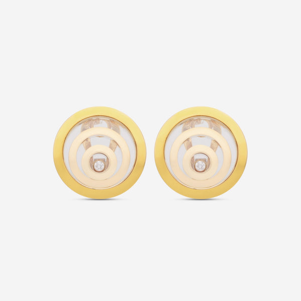 Chopard Happy Spirit 18K Yellow Gold Diamond Stud Earrings 845418 - 0001 - THE SOLIST - Chopard