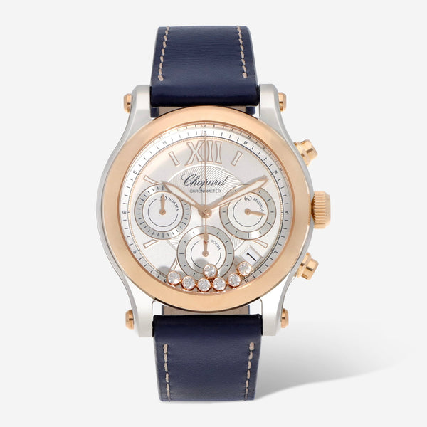 Chopard Happy Sport Chronograph Stainless Steel & 18K Rose Gold Automatic Ladies Watch 278615 - 6001 - THE SOLIST - Chopard