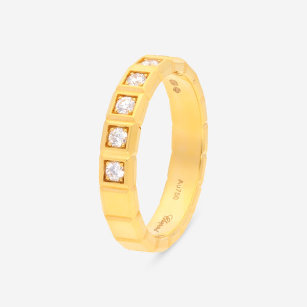 Chopard Ice Cube 18K Yellow Gold Diamond Band Ring 829834 - 0041 - THE SOLIST - Chopard