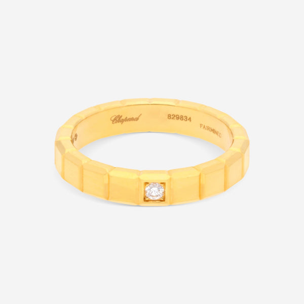 Chopard Ice Cube 18K Yellow Gold Diamond Band Ring 829834 - 0073 - THE SOLIST - Chopard