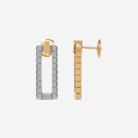 Chopard Ice Cube 18K Rose and White Gold Earrings 839895-9004