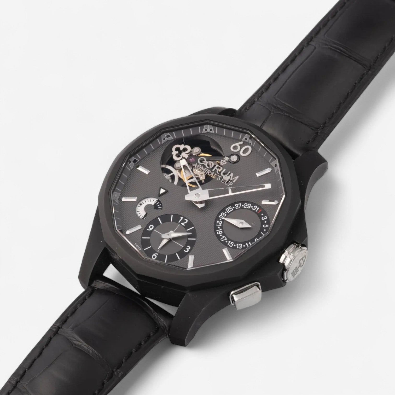 Corum Admiral's Cup Seafender Tourbillon Aluminum Automatic Men’s Watch 397.101.18/0001.AK11