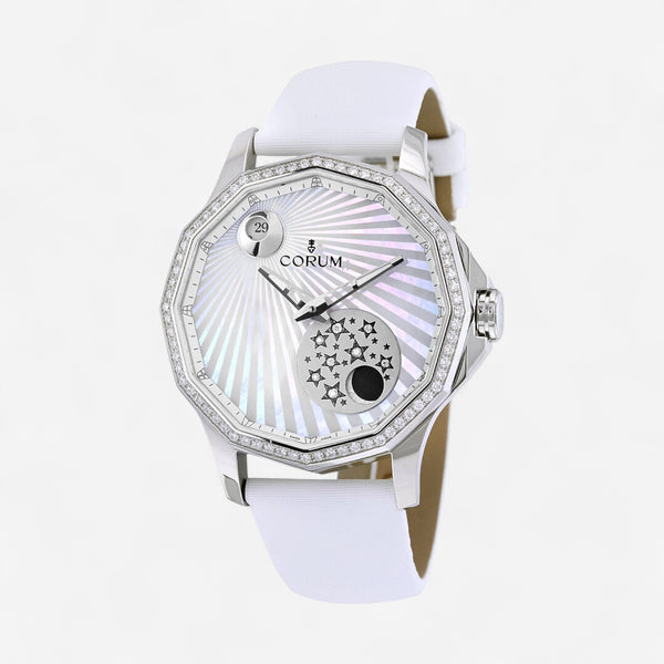 Corum Admiral Cup Legend Mystery Moon Diamond Automatic Ladies Watch 384.101.47/0F49.AA01