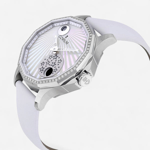 Corum Admiral Cup Legend Mystery Moon Diamond Automatic Ladies Watch 384.101.47/0F49.AA01