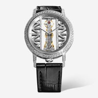 Corum Golden Bridge Round 18K White Gold Manual Wind Men's Watch B113/03043 - THE SOLIST - Corum