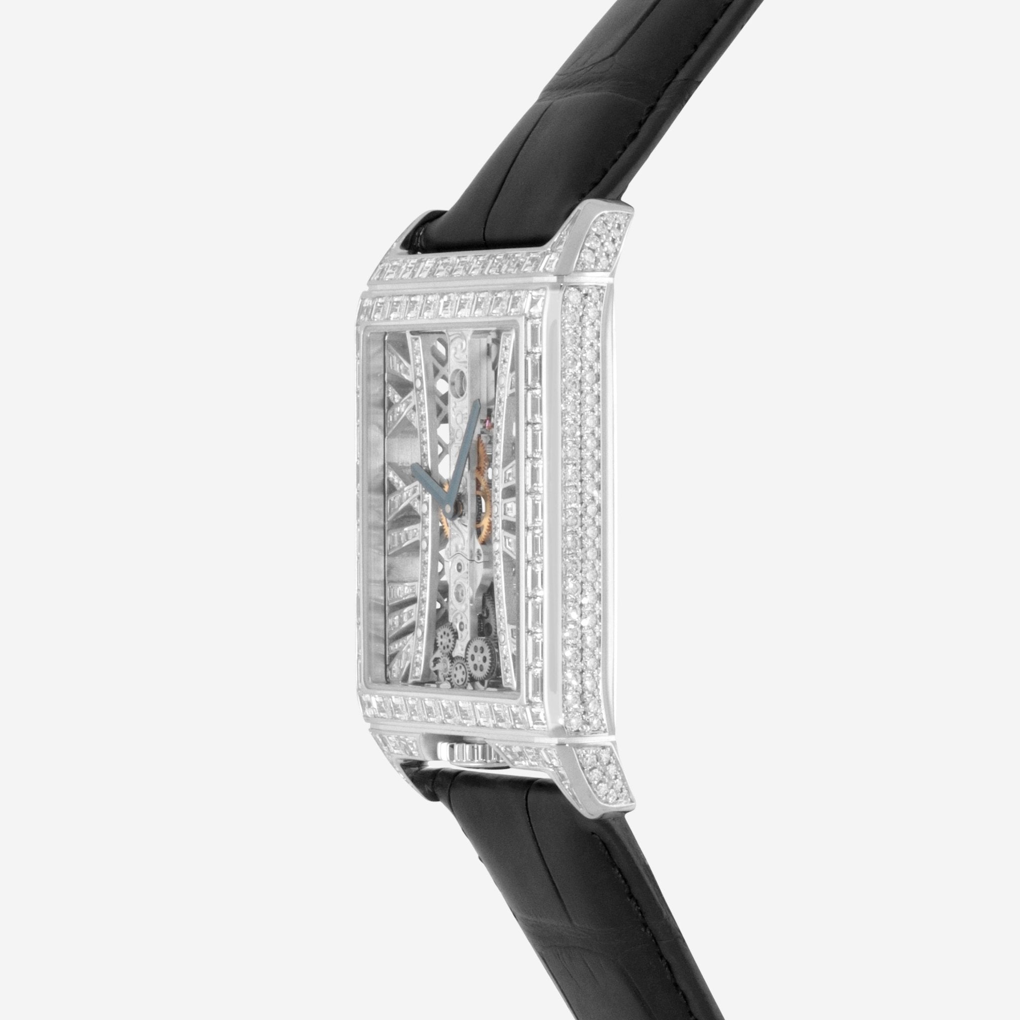 Corum Golden Bridge Stream Baguette 18K White Gold Manual Wind Unisex Watch B113/03306 - THE SOLIST - Corum