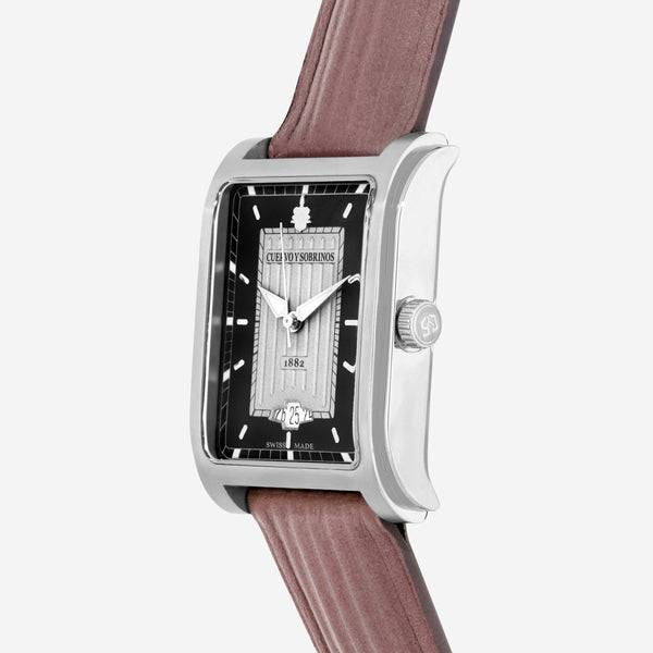 Cuervo Y Sobrinos Prominente Clasico Stainless Steel 32 x 43mm Automatic Unisex Watch 1015.1GN - THE SOLIST