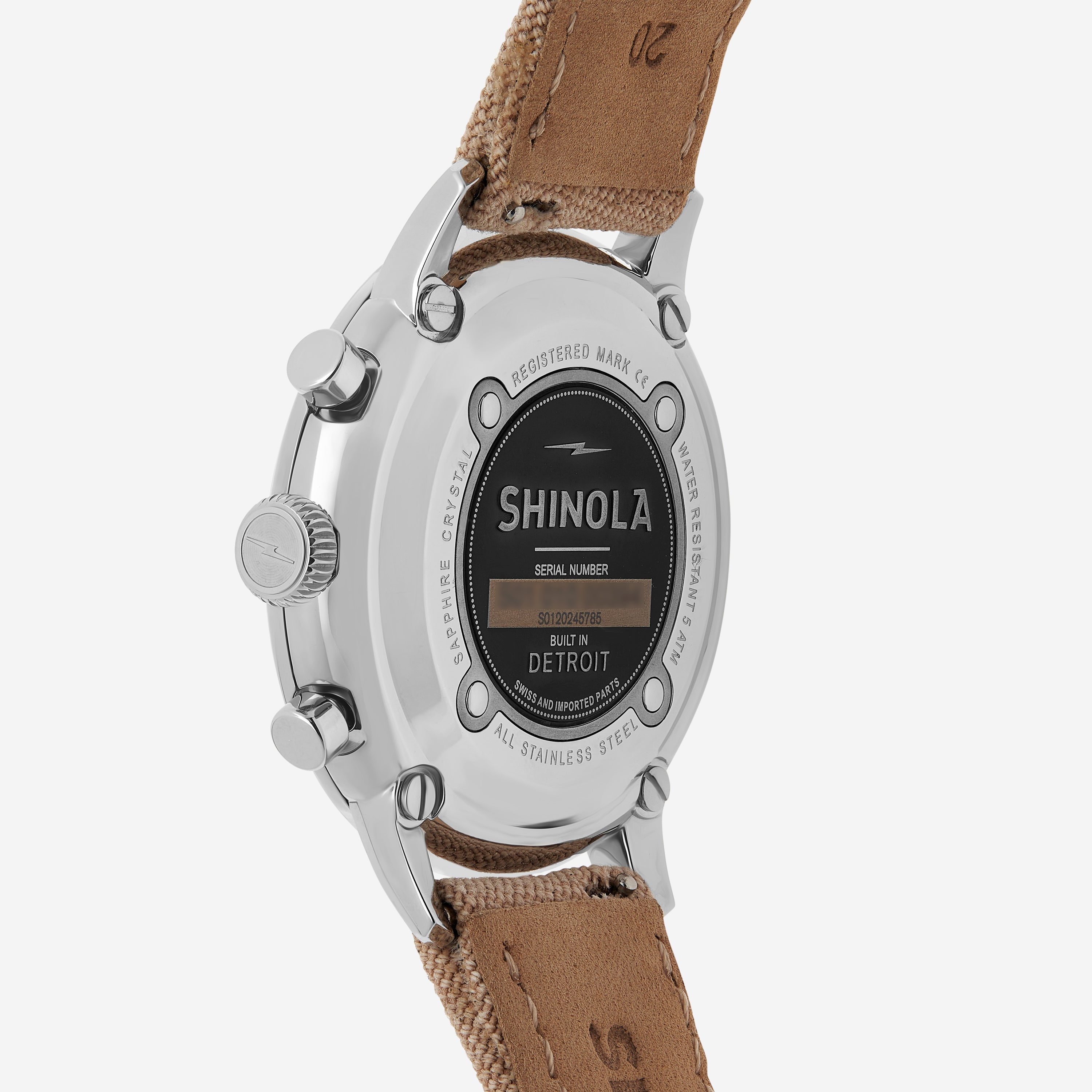 Shinola The Traveler Stainless Steel Men's Quartz Chronograph Watch S0120245785