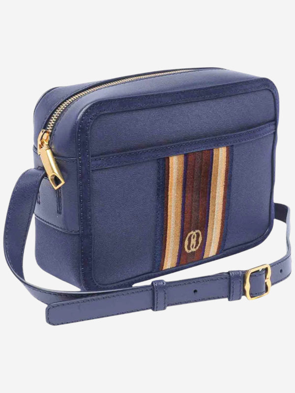 Bally Day Out Blue Fabric & Leather Men's Marine Crossbody Bag 6304837 - THE SOLIST