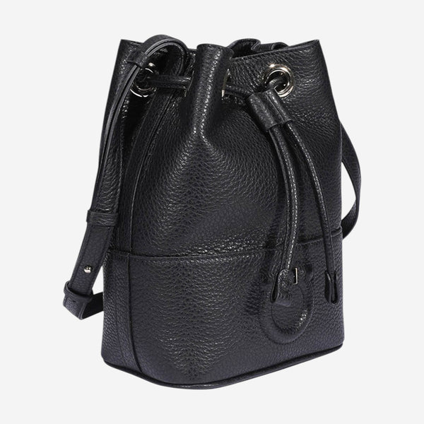 Salvatore Ferragamo City Black Leather Mini Shoulder Bag 726264