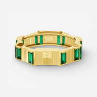Gucci Link to Love 18K Yellow Gold Tourmaline Band Ring YBC7024140020 - THE SOLIST