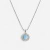 Konstantino Dome Sterling Silver & 18k Yellow Gold Blue Spinel & Mother of Pearl Pendant MEKJ732-628