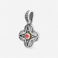 Konstantino Dome Sterling Silver & 18K Yellow Gold Corundum Pendant MEKJ731-538 - THE SOLIST