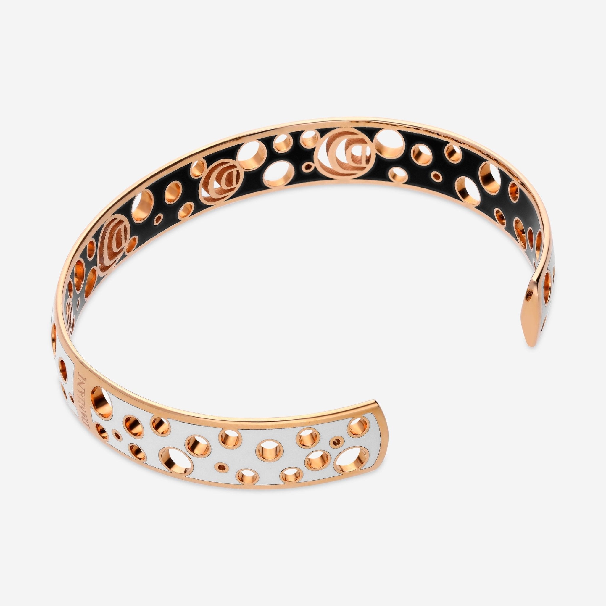 Damiani Damianissima 18K Rose Gold and Ceramic Cuff Bracelet 20059249 - THE SOLIST - Damiani