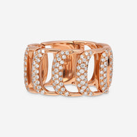 Damiani Damianissima 18K Rose Gold, Diamond 1.09ct. tw. Band Ring 20029739 - THE SOLIST - Damiani