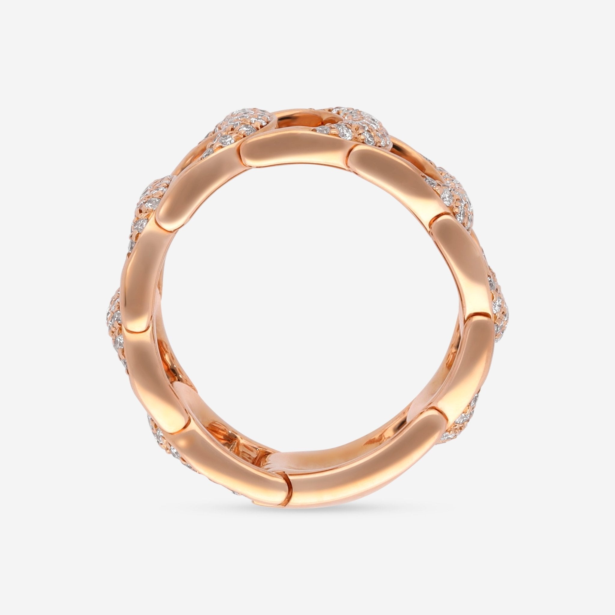 Damiani Damianissima 18K Rose Gold, Diamond 1.09ct. tw. Band Ring 20029739 - THE SOLIST - Damiani