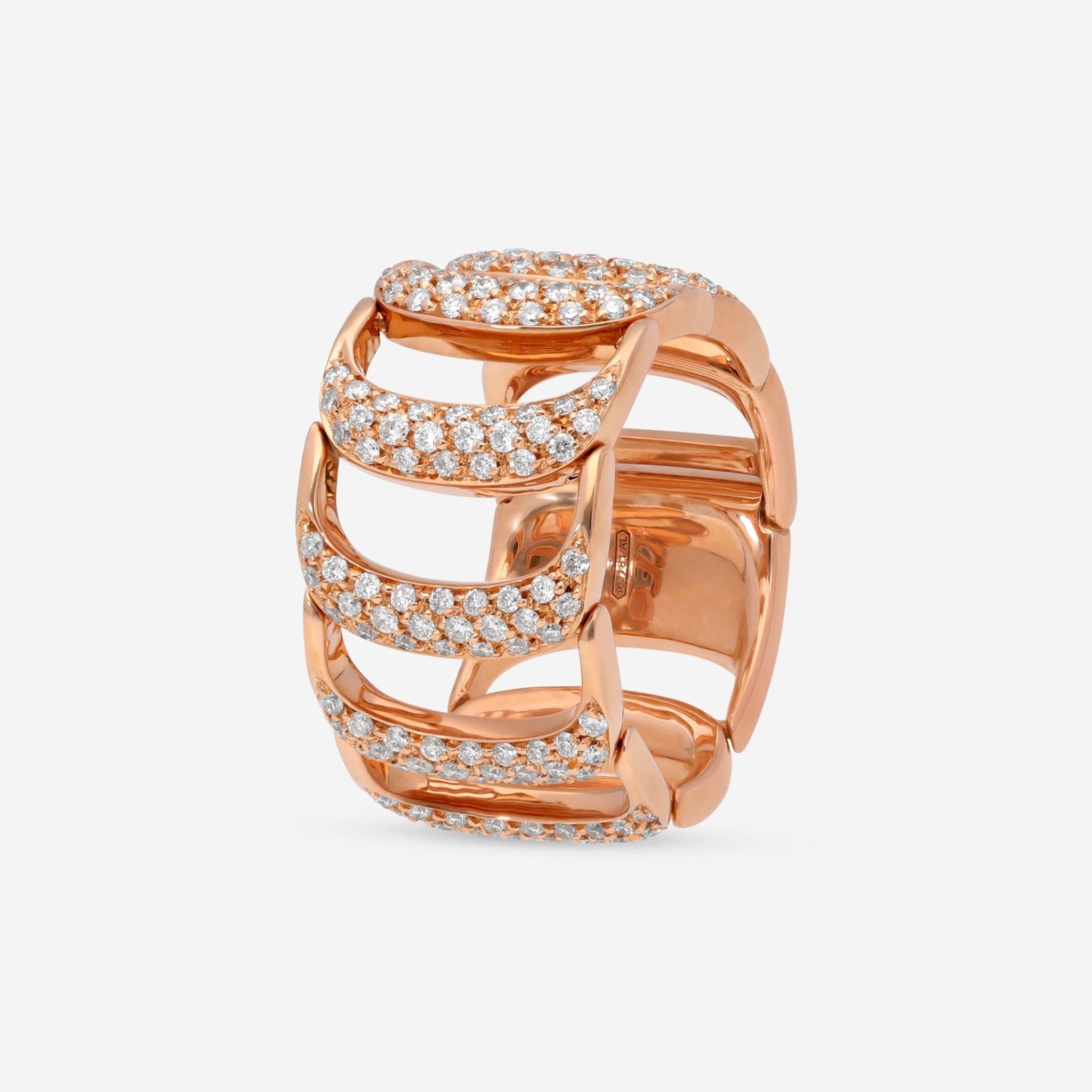 Damiani Damianissima 18K Rose Gold, Diamond 1.09ct. tw. Band Ring 20029739 - THE SOLIST - Damiani