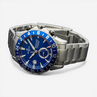 Perrelet Seacraft GMT Stainless Steel Automatic Men's Watch A1055/C