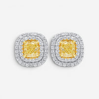 Diana M. Jewels 18K Yellow Gold Diamond Stud Earrings DEA1966