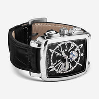 DeLaCour 'Via Larga' Chronograph Stainless Steel Men's Automatic Watch WAST1026 - BLK - THE SOLIST - DeLaCour