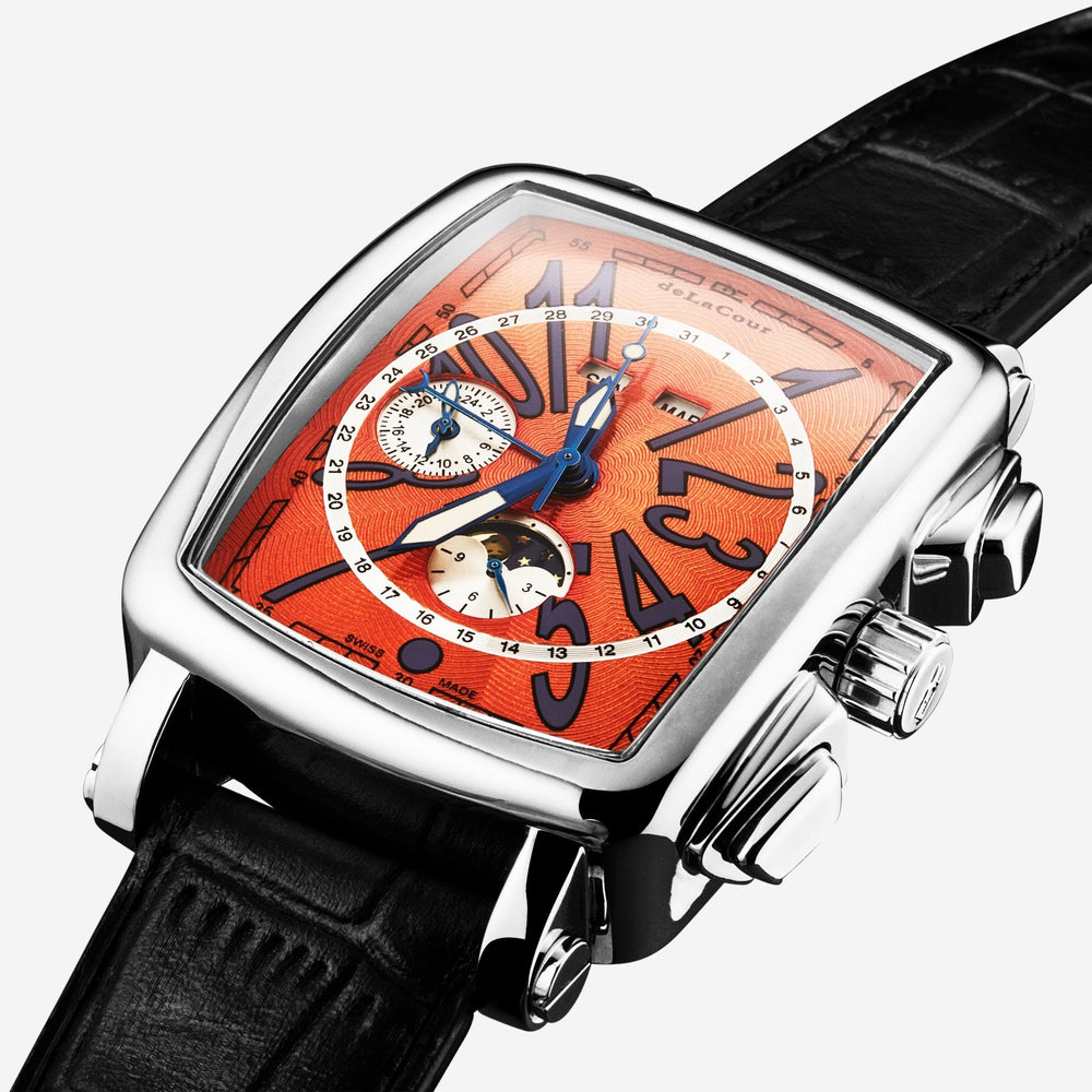 DeLaCour 'Via Larga' Chronograph Stainless Steel Men's Automatic Watch WAST1026 - ORG - THE SOLIST - DeLaCour