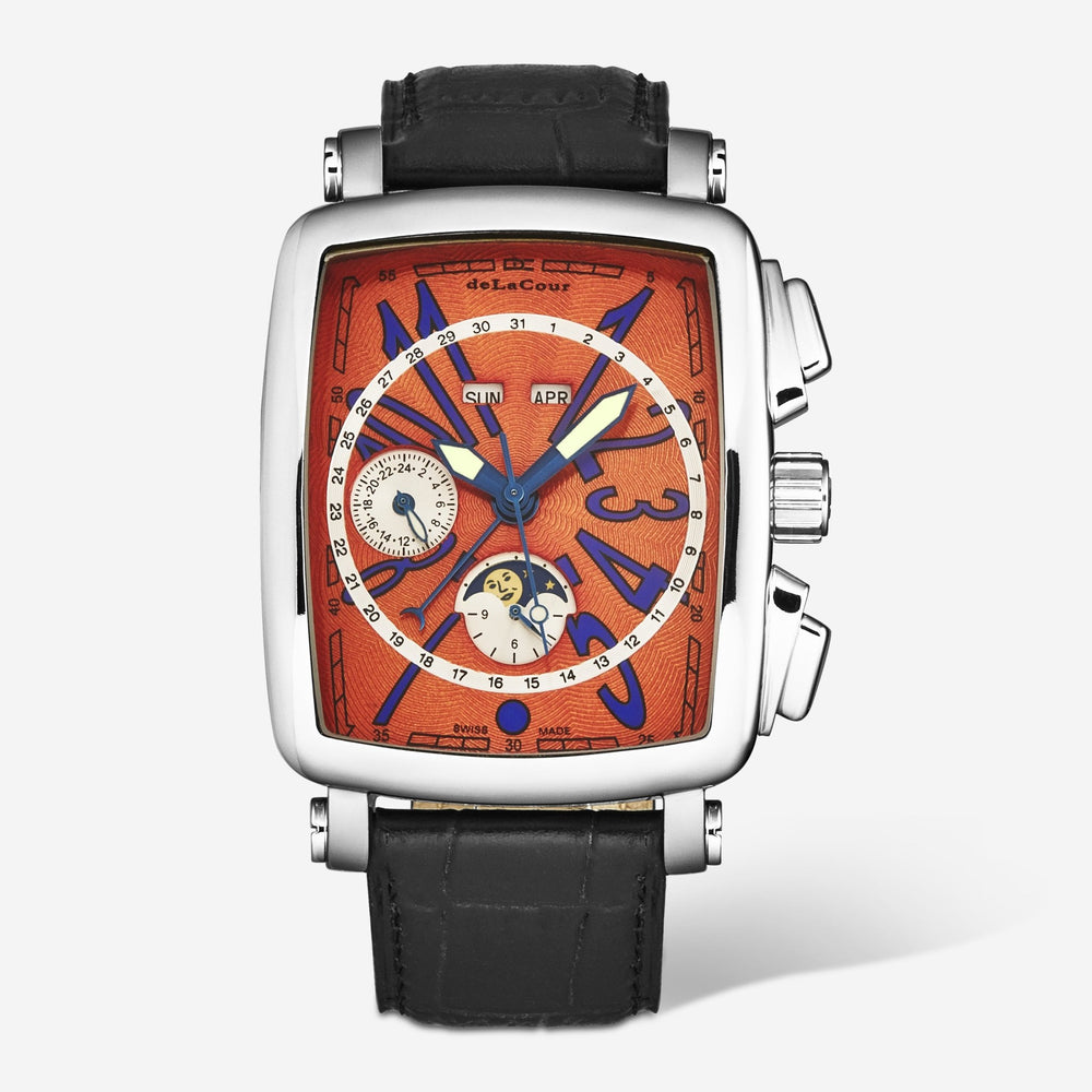DeLaCour 'Via Larga' Chronograph Stainless Steel Men's Automatic Watch WAST1026 - ORG - THE SOLIST - DeLaCour