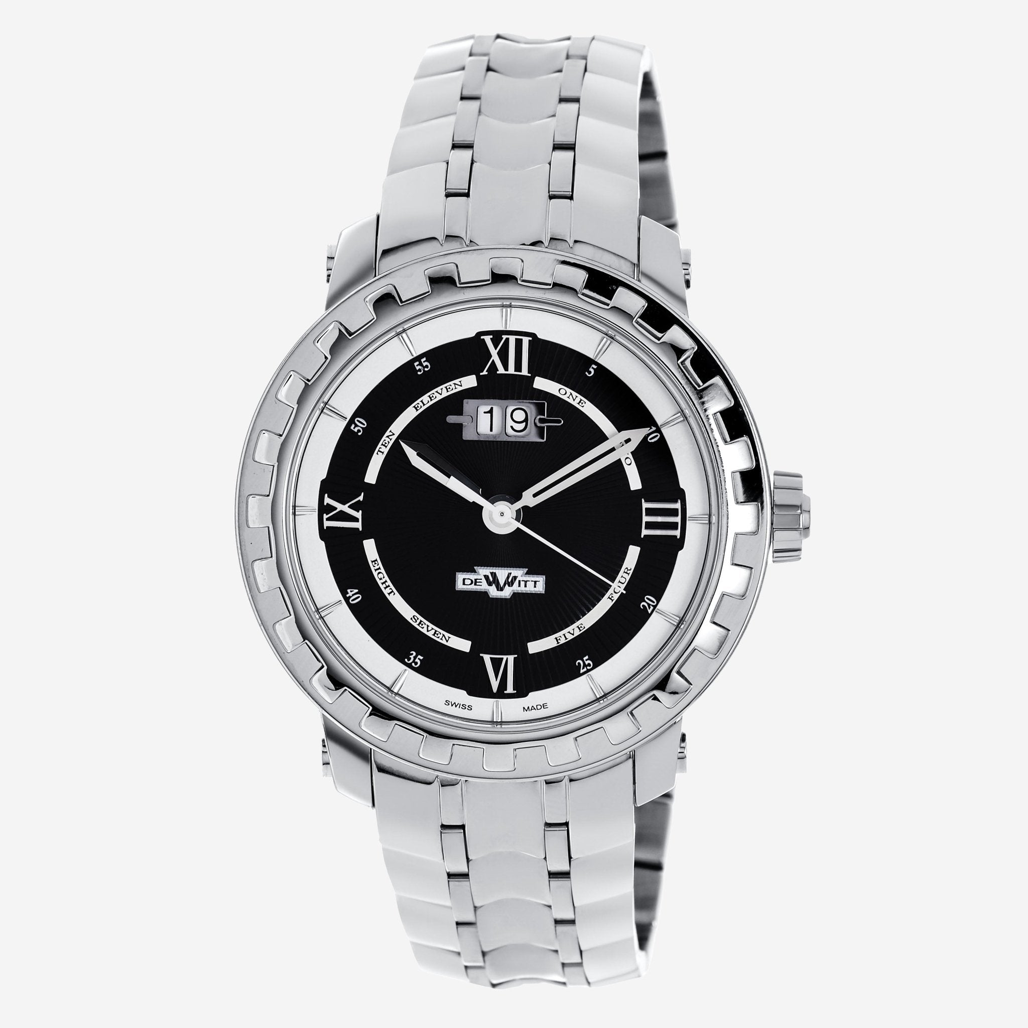 Dewitt Academia Grand Date Automatic Stainless Steel Men's Automatic Watch NAC.GDE.001.S - THE SOLIST - Dewitt
