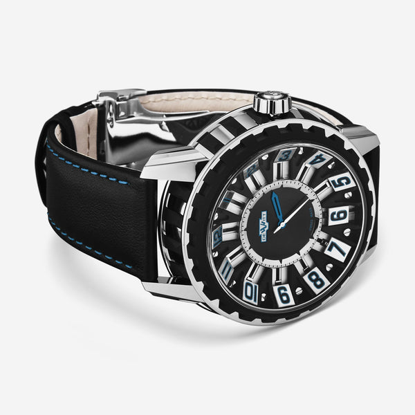 DeWitt Academia Slide Black Titanium Automatic Men's Watch AC.SLD.001 RPB - THE SOLIST - DeWitt