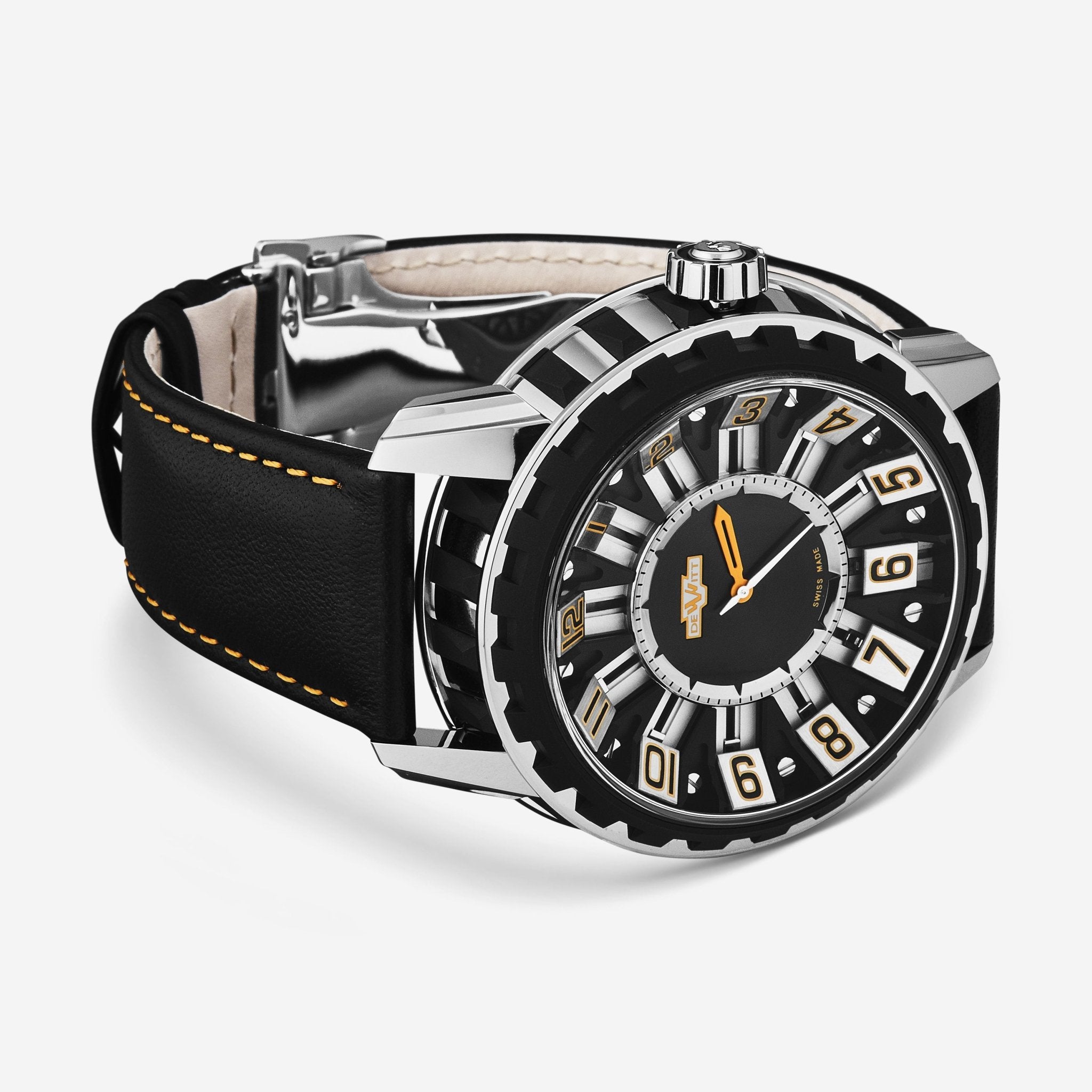 DeWitt Academia Slide Black Titanium Automatic Men's Watch AC.SLD.003 RPB - THE SOLIST - DeWitt