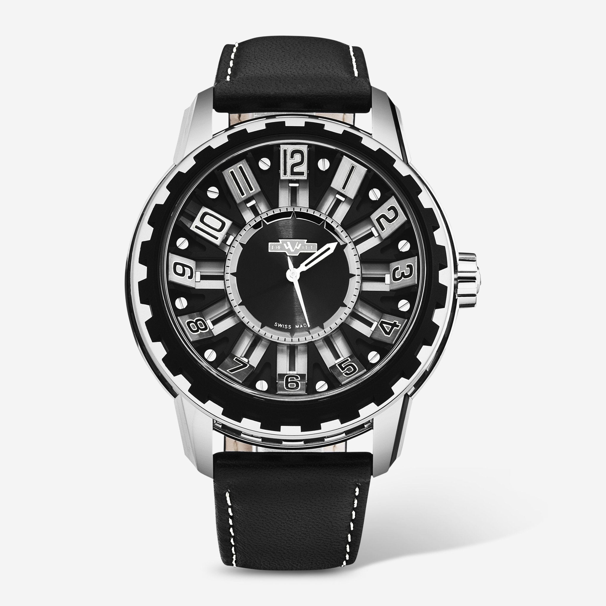 DeWitt Academia Slide Black Titanium Automatic Men's Watch AC.SLD.004 RPB - THE SOLIST - DeWitt