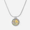 Konstantino Zodiac Virgo Sterling Silver & 18K Yellow Gold Diamond Carved Pendant MEKJ624-109 - THE SOLIST