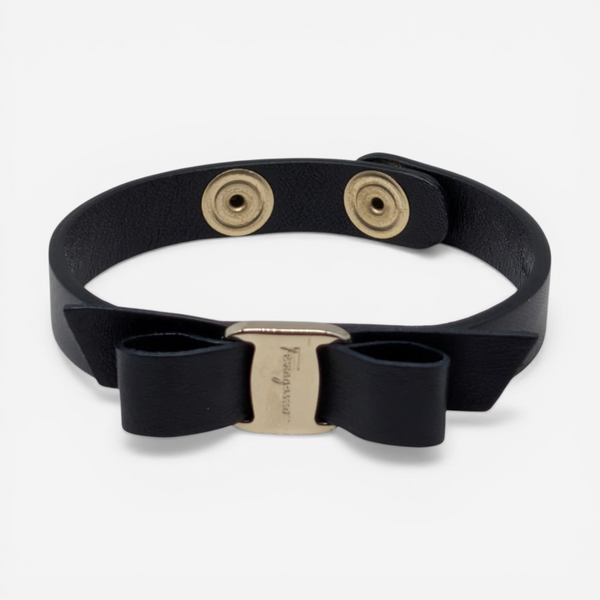 Salvatore Ferragamo Vara Bow Women's 670551 TNavy Blue Bracelet MSRP $250 - THE SOLIST