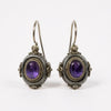Konstantino Sterling Silver & 18K Yellow Gold Amethyst Earrings SKMK2935-101-CAB