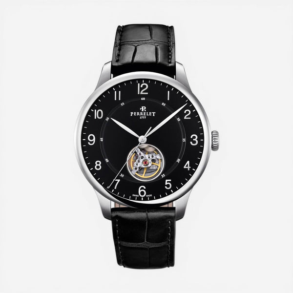 Perrelet First Class Open Heart Stainless Steel Automatic Men's Watch A1087/2