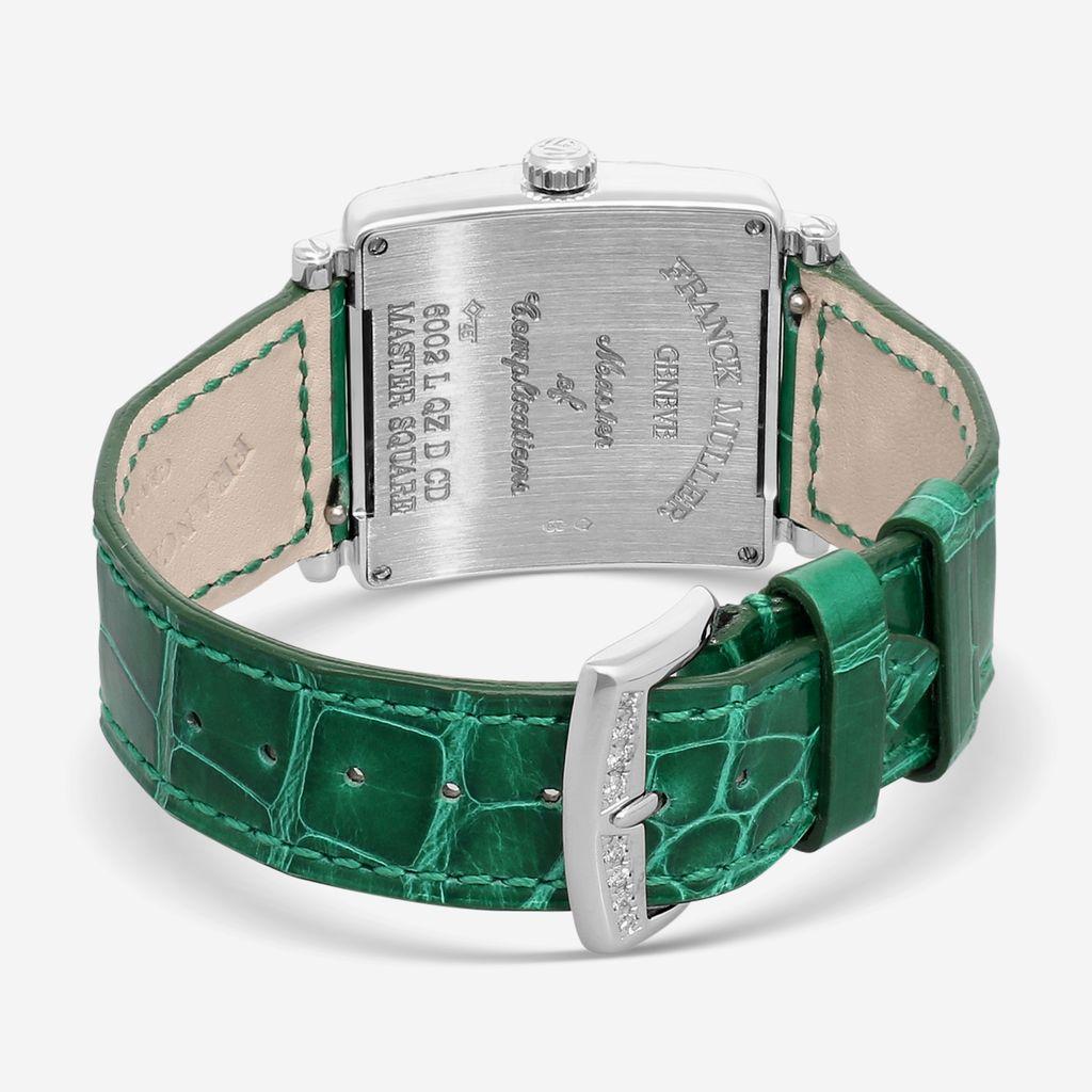 Franck Muller Master Square 18K White Gold Diamond Quartz Unisex Watch 6002LQZDC