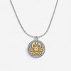Konstantino Zodiac Cancer Sterling Silver & 18K Yellow Gold Diamond Carved Pendant MEKJ623-109 - THE SOLIST