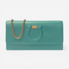 Salvatore Ferragamo Gancini Women's 728269 Teal Mini Bag MSRP $695 - THE SOLIST