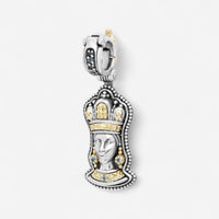 Konstantino Dome Sterling Silver & 18K Yellow Gold Blue Spinel Pendant MEKJ739-478