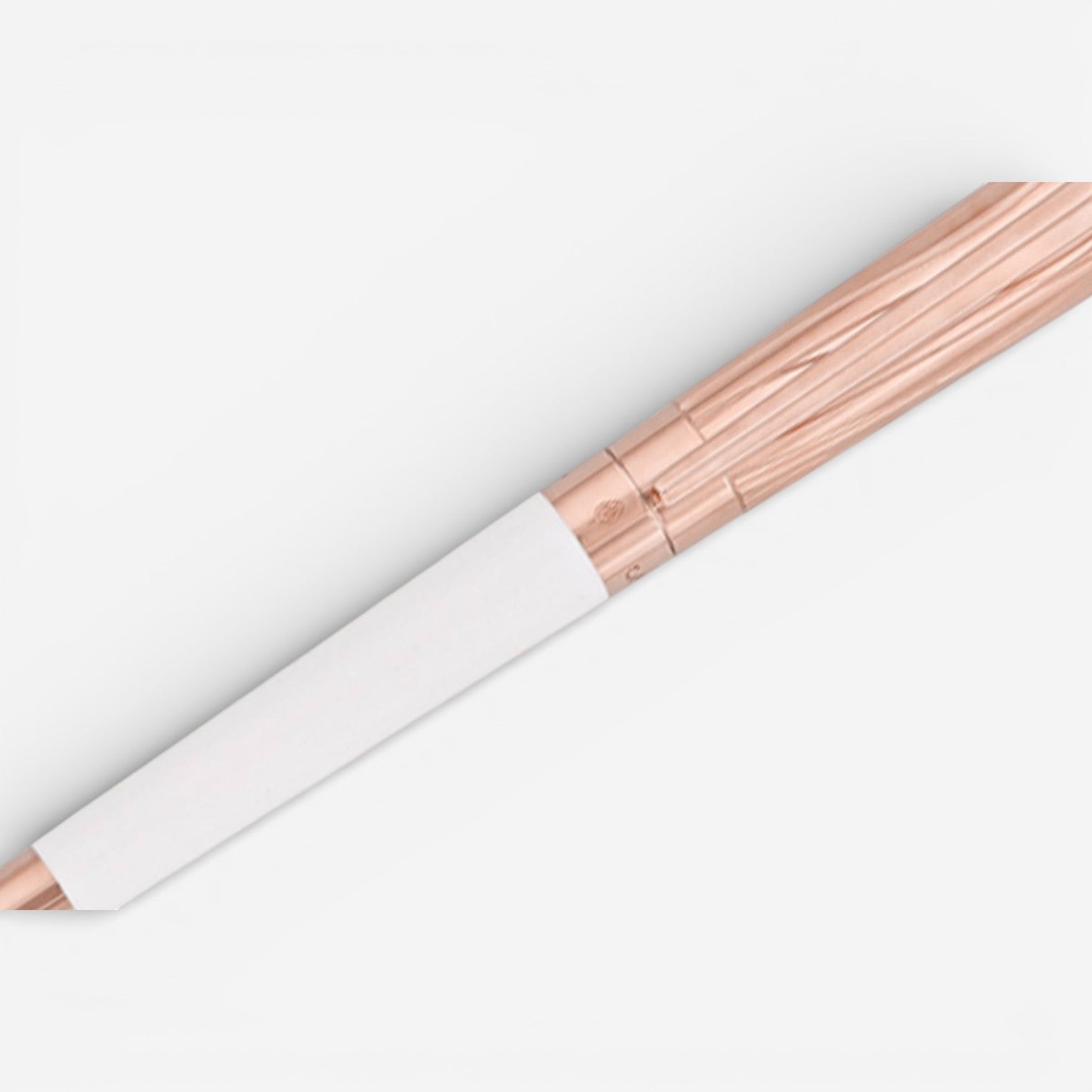 S.T. Dupont Liberté White Lacquer & Rose Gold Ballpoint Pen DP465398 - THE SOLIST