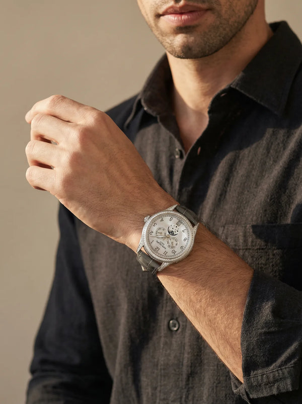 Patek Philippe Complications 18K White Gold Annual Calendar Diamond Automatic Unisex Watch 4948G-010