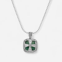 Konstantino Sterling Silver Green Aventurine Pendant MEKJ667-131-448