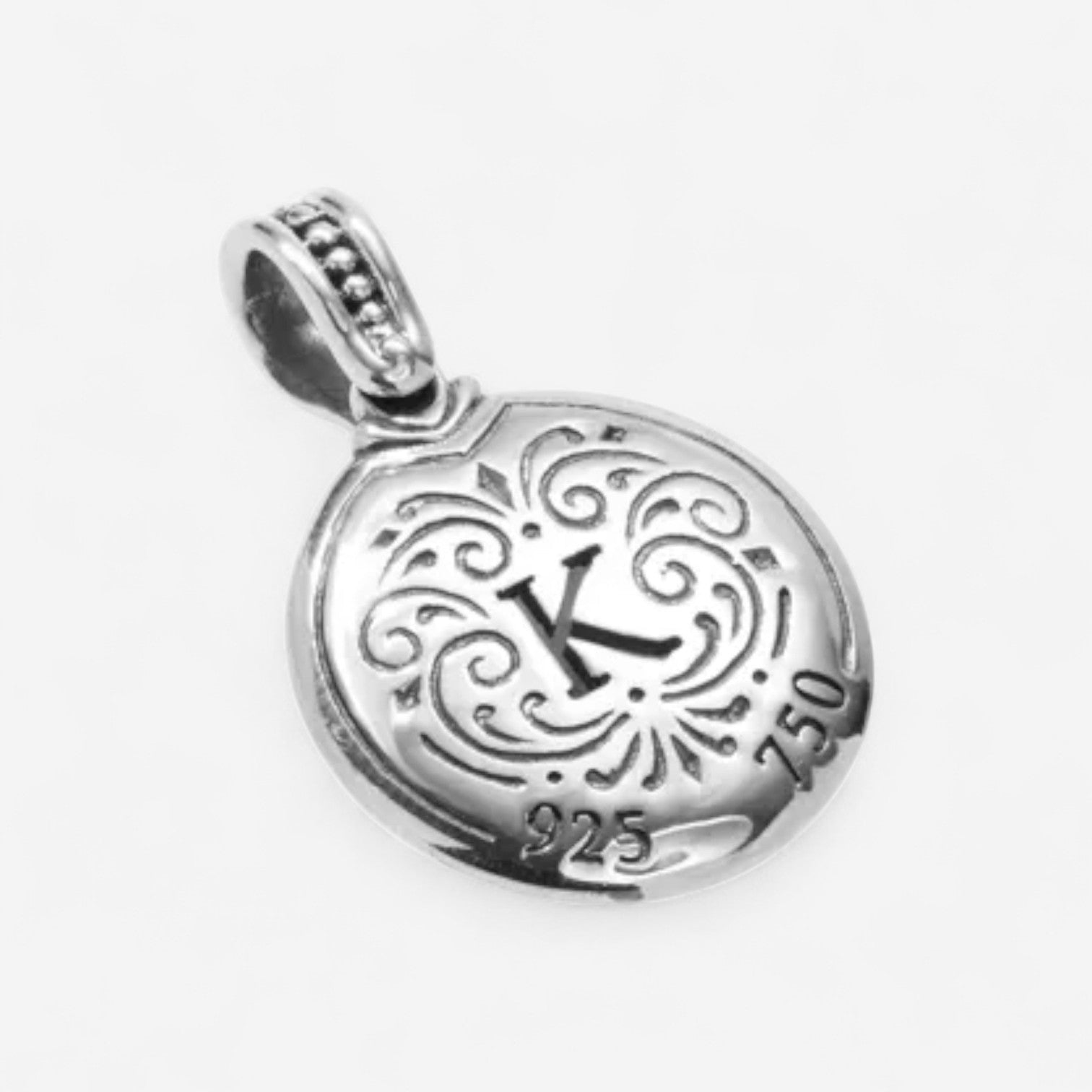 Konstantino Dome Sterling Silver & 18k Yellow Gold Blue Spinel & Mother of Pearl Pendant MEKJ732-628