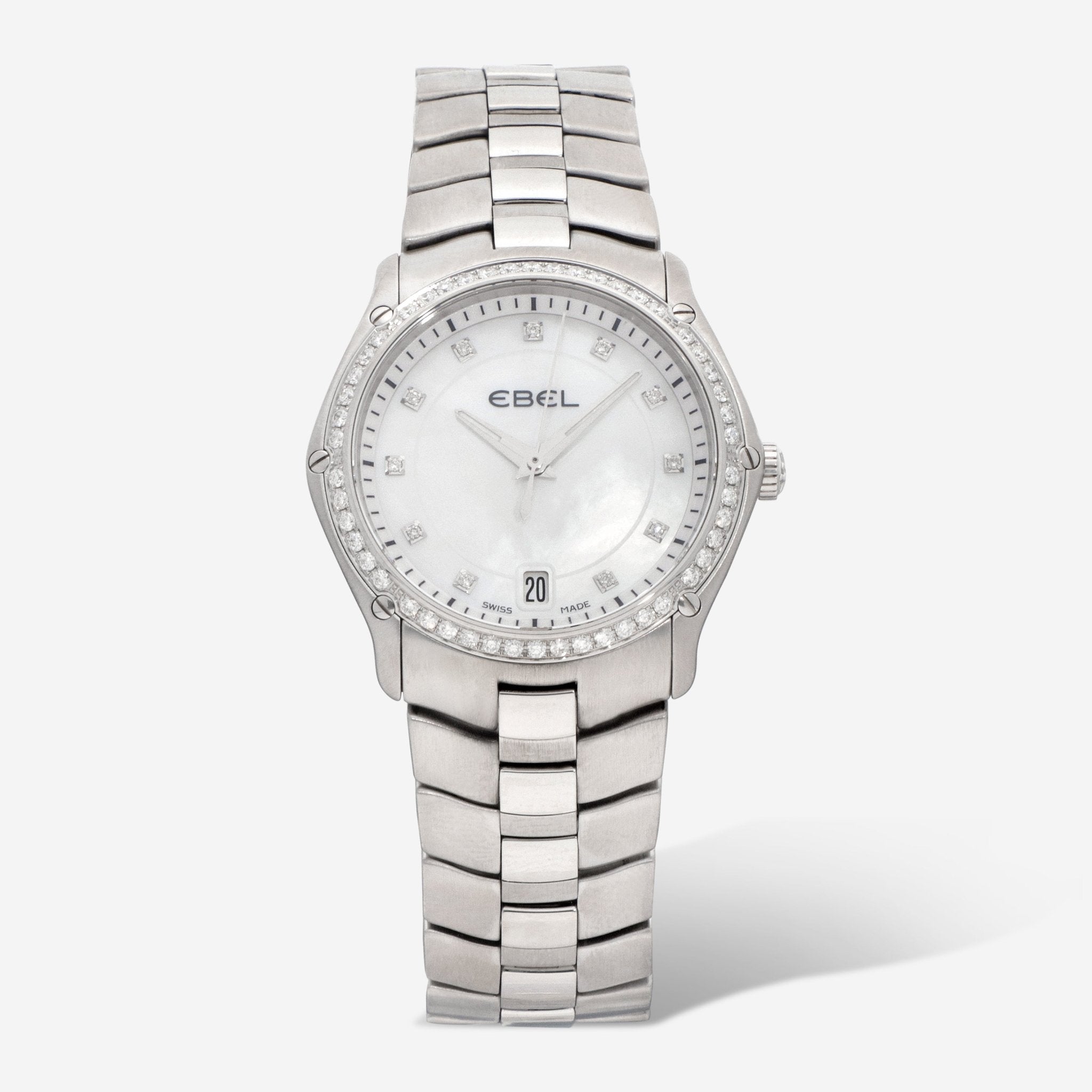 Ebel Classic Sport Grande Stainless Steel Quartz Ladies Watch 9954Q34/99450 - THE SOLIST - Ebel