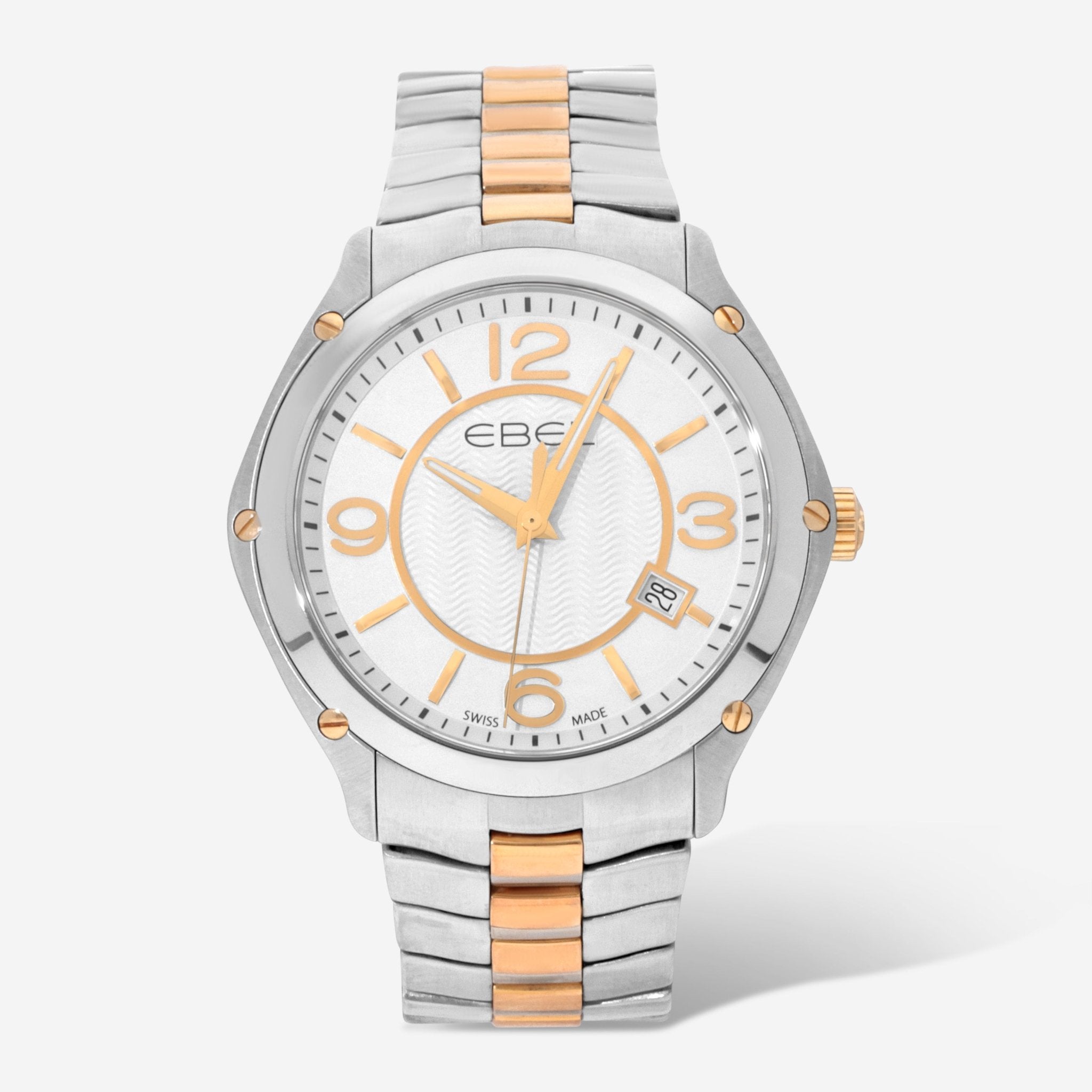 Sport Stainless Steel 18K Yellow Gold Quartz Watch