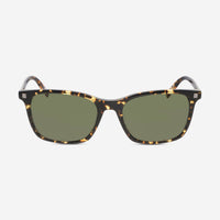 Ermenegildo Zegna Men's Dark Havana & Green Rectangle Sunglasses EZ0181 - THE SOLIST - Ermenegildo Zegna