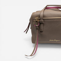 Salvatore Ferragamo Addy Women's 629504 Nutmeg Leather Handbag MSRP $2600 - THE SOLIST