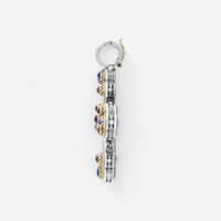 Konstantino Sterling Silver & 18K Yellow Gold Multistone Cross Pendant STMK6899-999-CAB